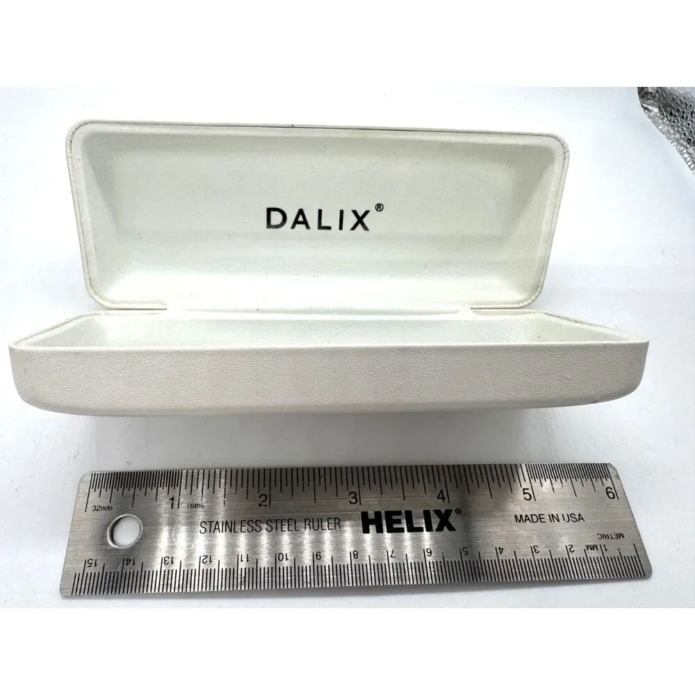 Dalix White Hardshell Clam Case Eyeglasses or Sunglasses